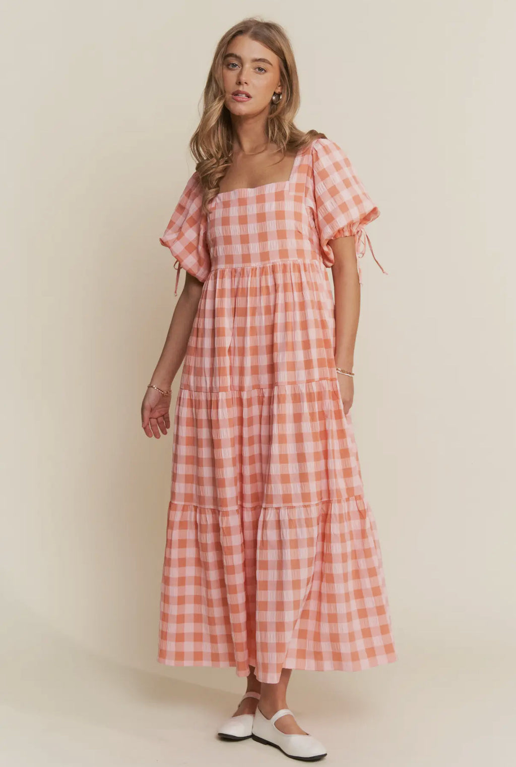 Jenna Dress in Apricot