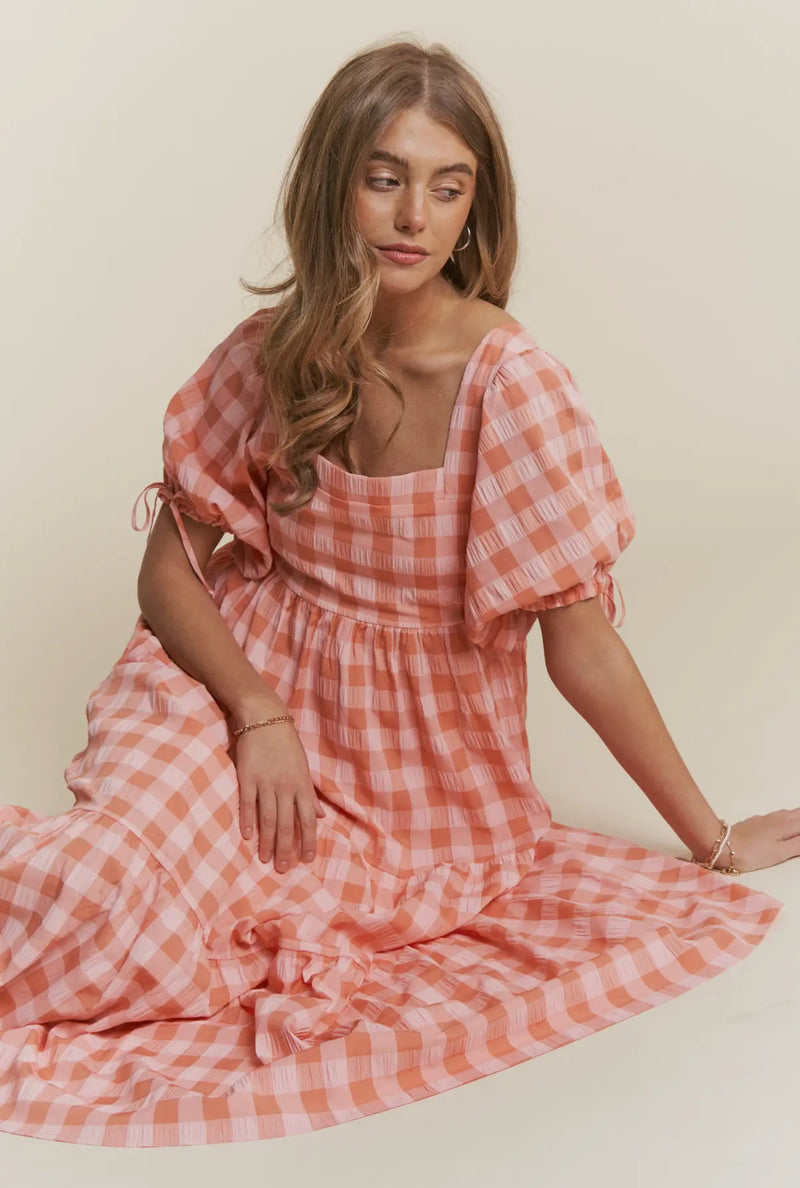 Jenna Dress in Apricot