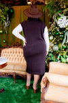 Beatriz Sweater Dress in Ash Olive