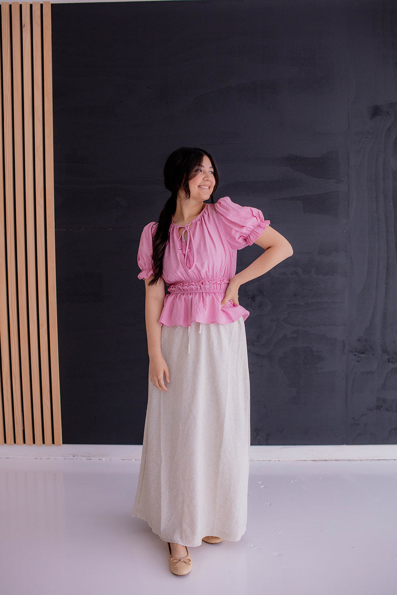 Lilou Blouse in Rosy Pink