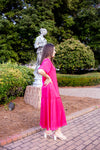 Audrey Dress in Fuchsia