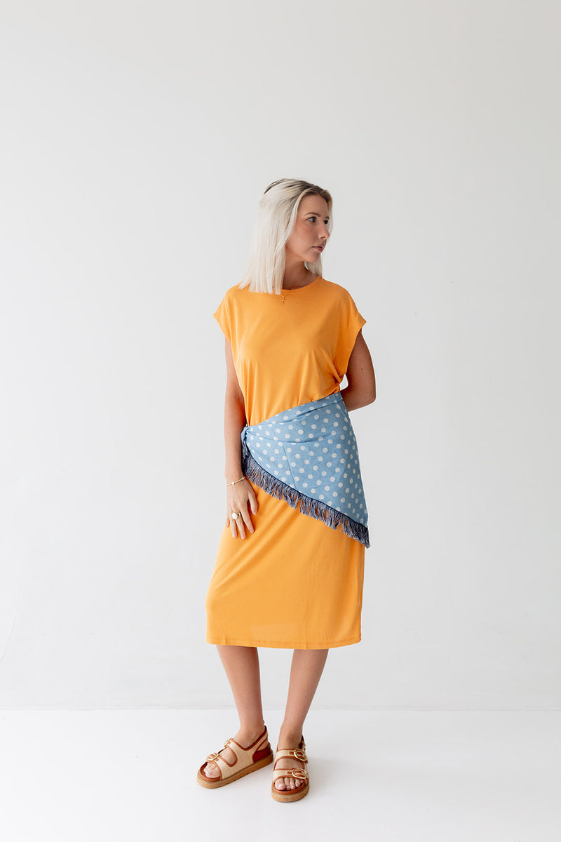 Isa Dress in Citrus Orange