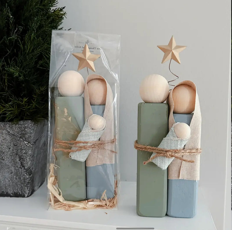 Wooden Nativity Set