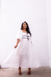 Jovial Dress in White