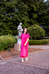 Audrey Dress in Fuchsia