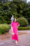 Audrey Dress in Fuchsia