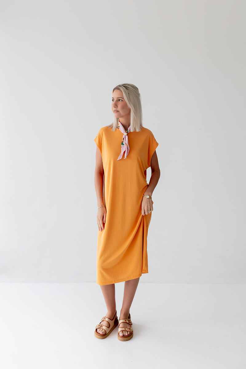 Isa Dress in Citrus Orange