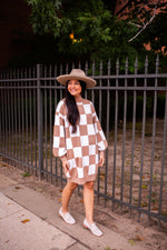 Avara Dress in Taupe