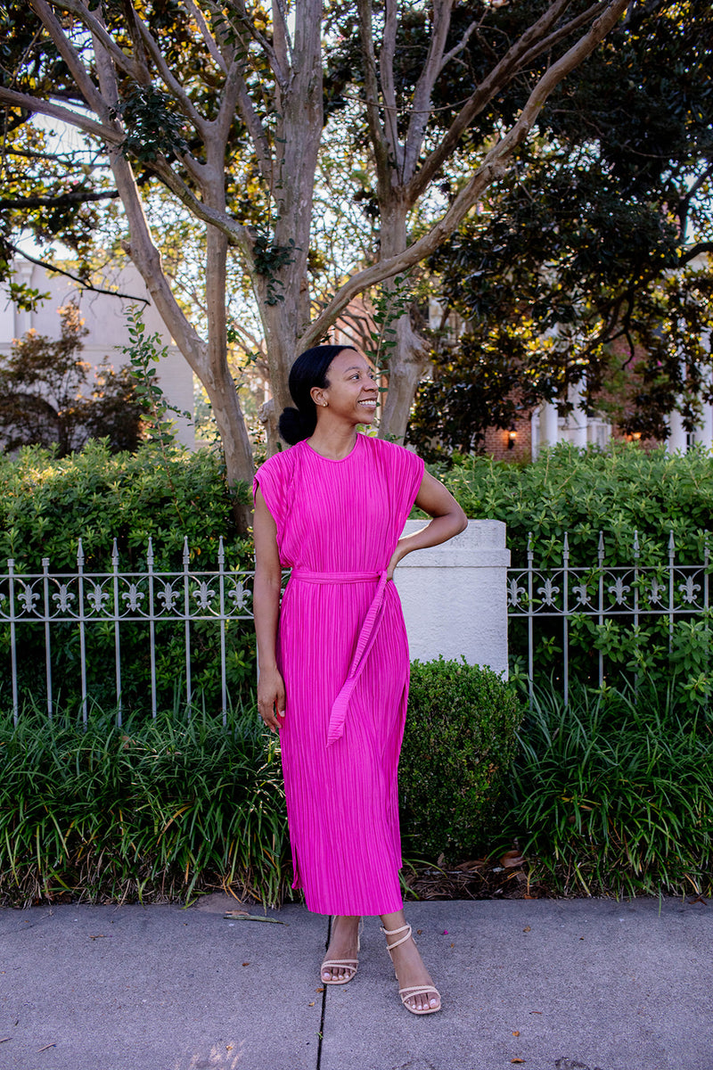 Positano Dress in Fuchsia