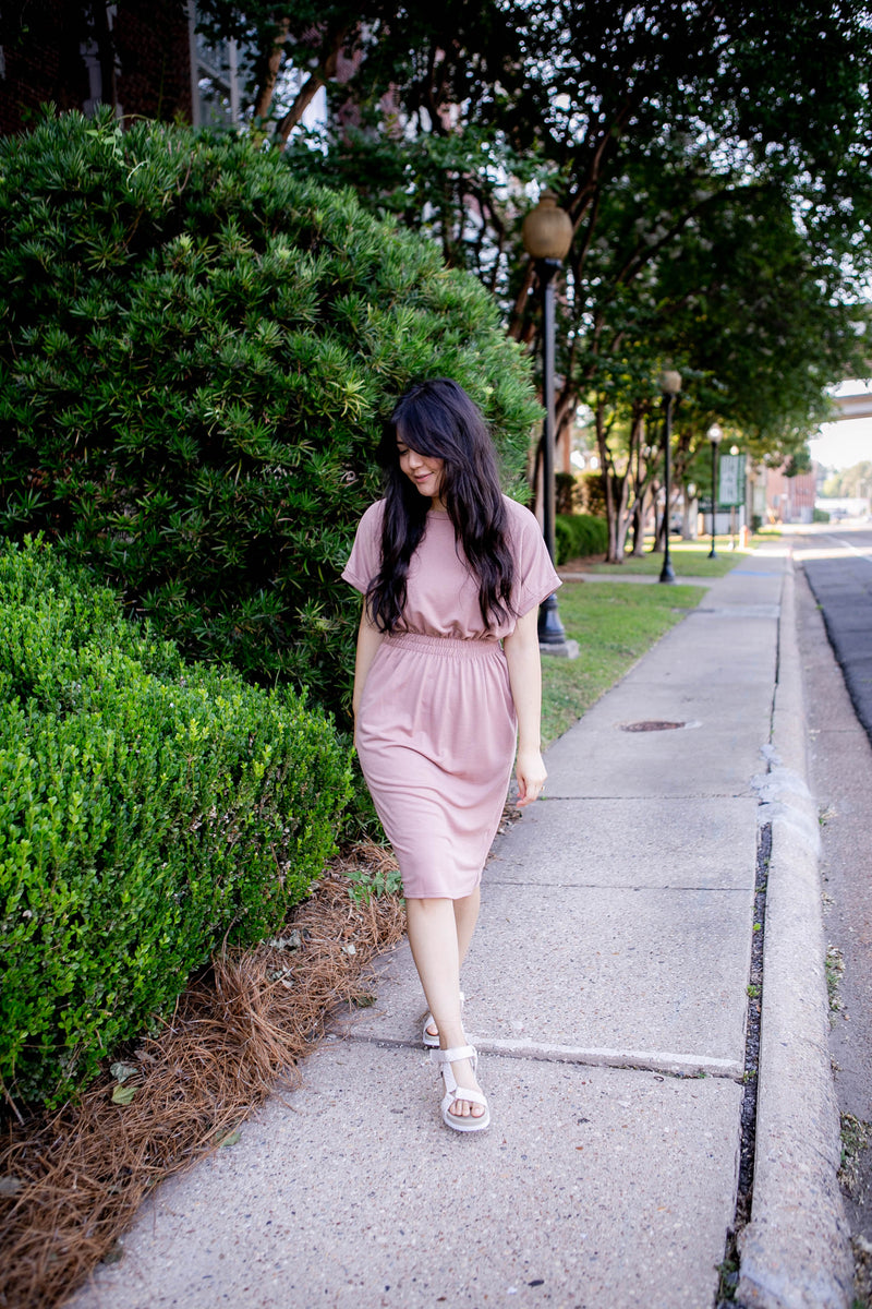 Gema Dress in Mauve