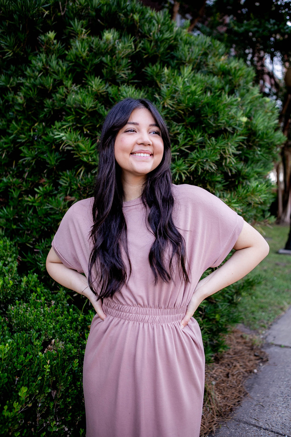 Gema Dress in Mauve
