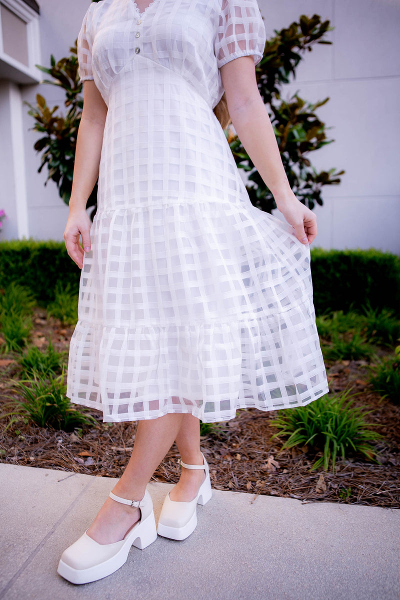 Kylie Grid Dress