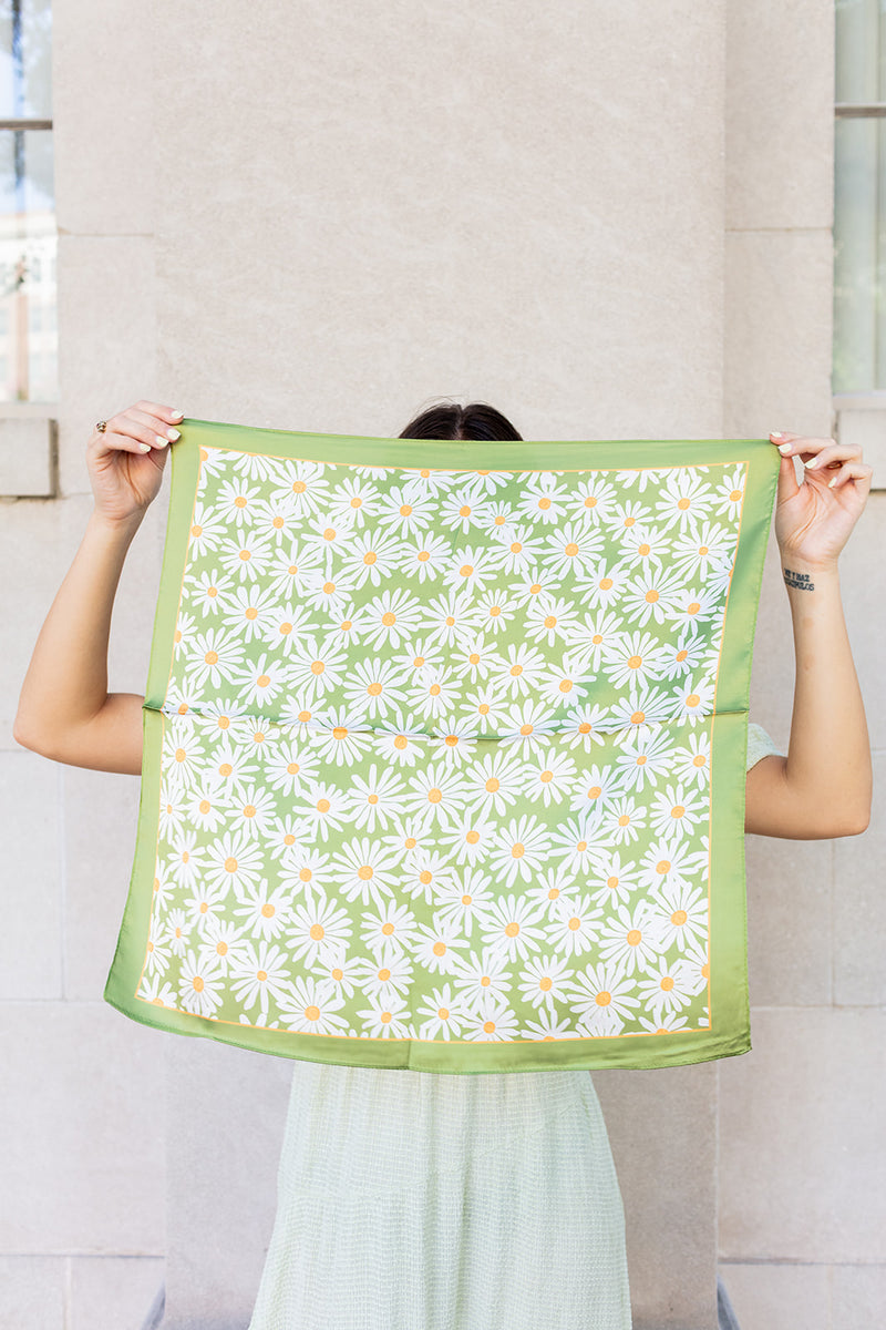 Flower Silk Bandana