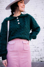 Julia Sweater in Emerald