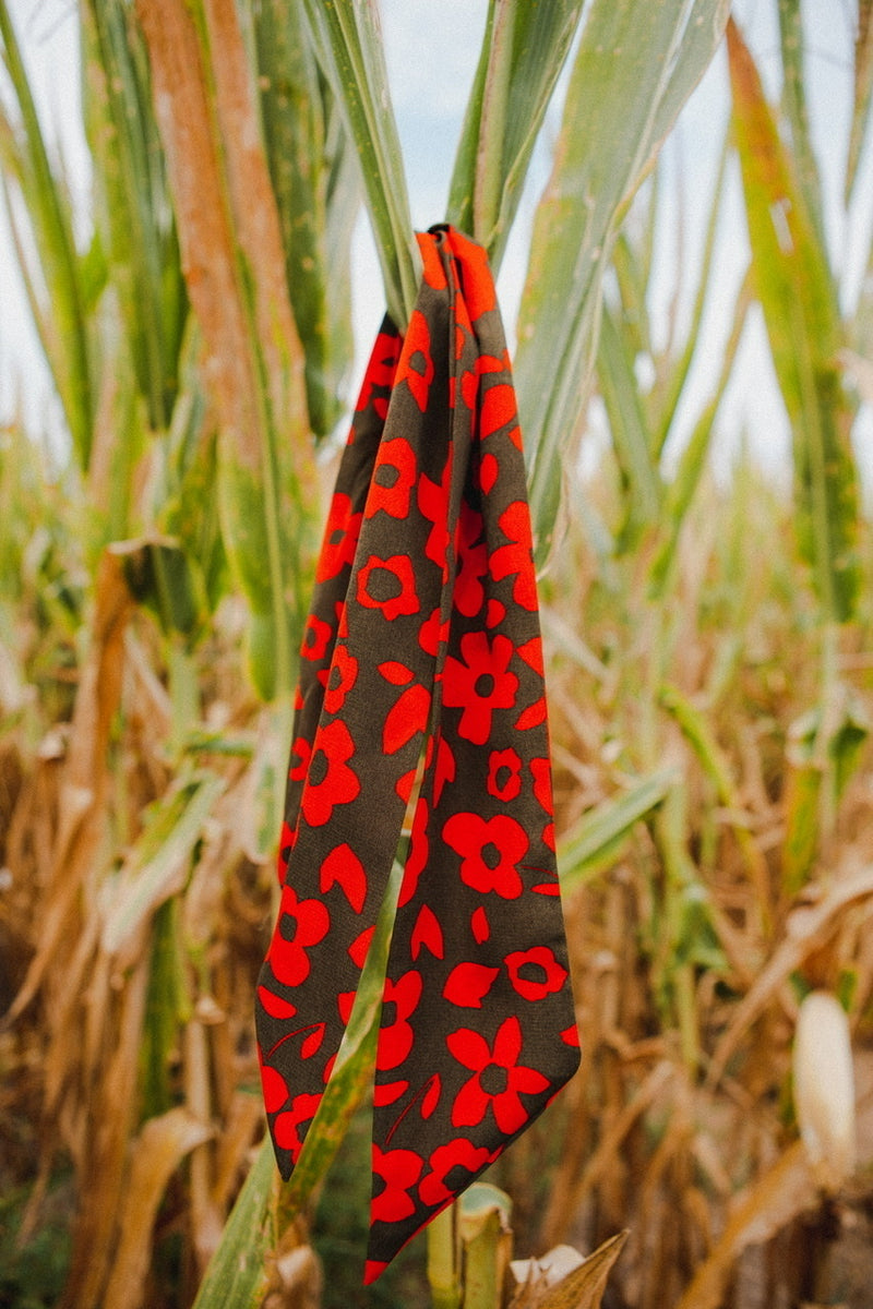 Ashford Belt Tie in Red Floral