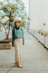 Salinas Knit Skirt in Taupe
