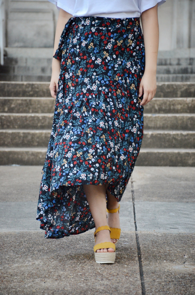 Floral Night Maxi Skirt – Vence & Co.