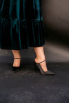 Nora Heels in Silk Black