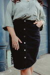 Lucinda Button Skirt