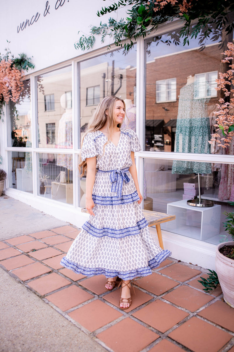 Linder Skirt Set in Blue