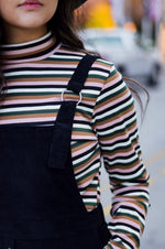The Parker Corduroy Overalls in Black